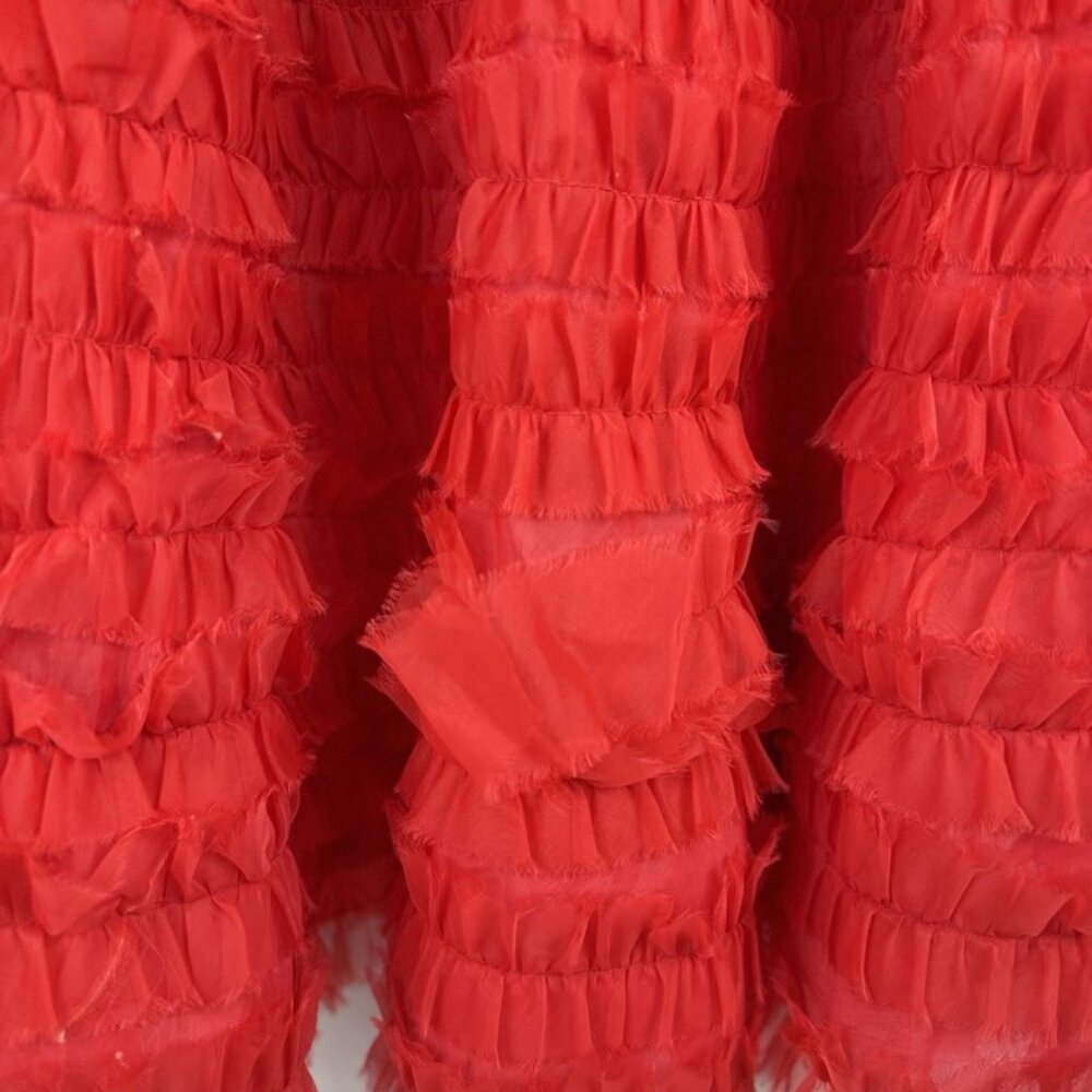 Vintage~Moulin Rouge Crinoline Square Dance~2 Red/Black Rockabilly Petticoats - Picture 7 of 9
